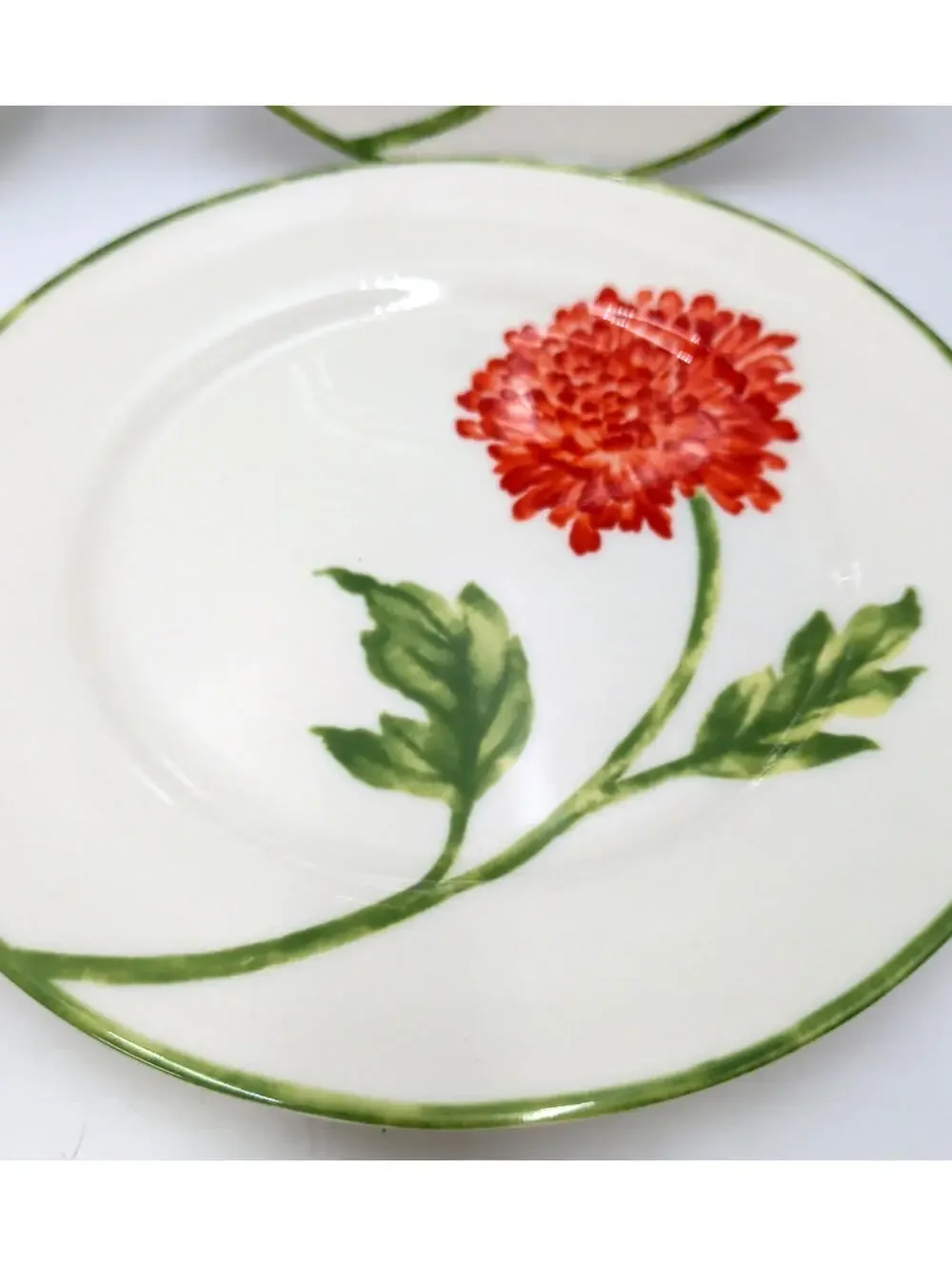Pier 1 Imports Fall Floral Chrysanthemums SALAD PLATES 7 3/4